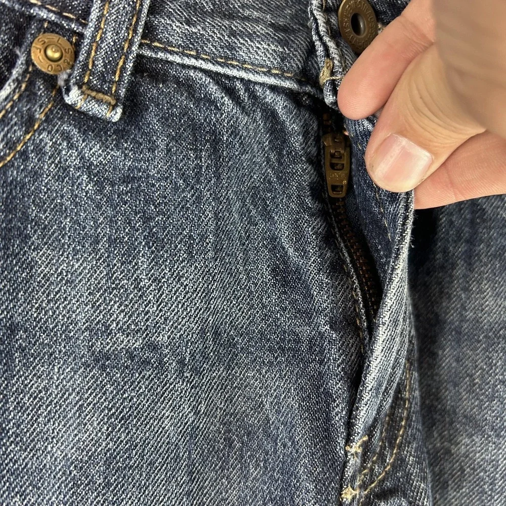 Levis 514 Jeans‎ Youth 14 Regular 27x27 Blue Medium Wash Straight Cotton Denim